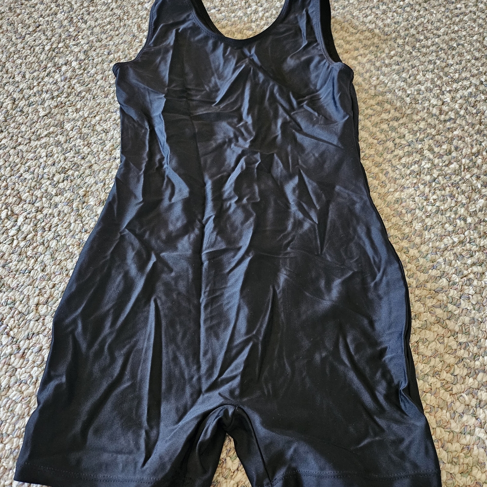 Girls Black Gymnastics Leotard